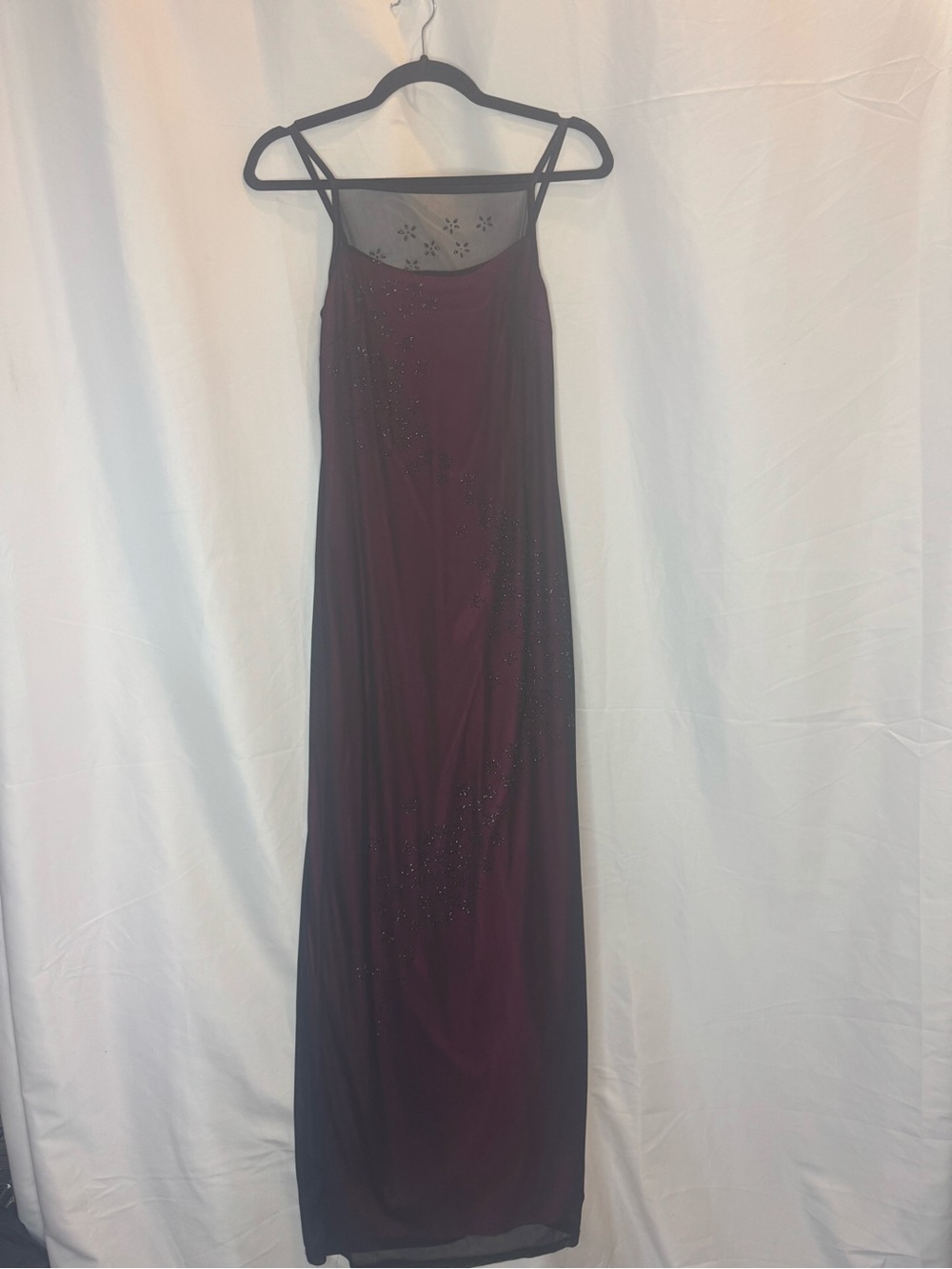 Y2K homecoming dress red with black with flowers size small